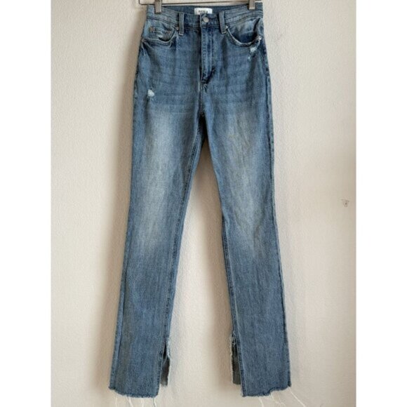 PISTOLA Colleen Slim Boot High Rise Women’s Size 25 Raw Hem Side Slit‎ Slimming - Picture 11 of 16